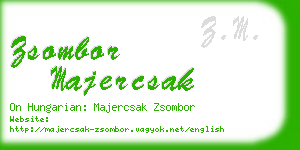 zsombor majercsak business card